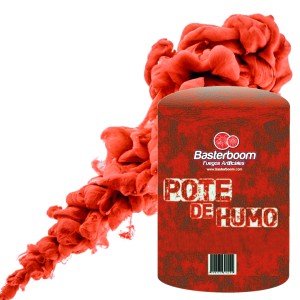POTE DE HUMO GRANDE ROJO x 1u
